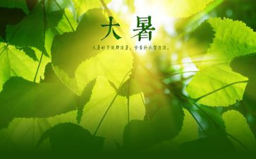 大暑节气的教案6篇